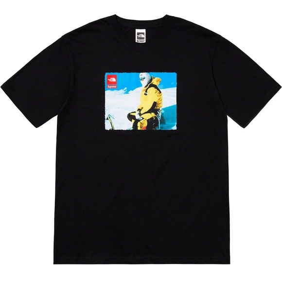 Supreme The North Face TNF Expedition Tee Size Medium Black FW18 100% Authentic - Picture 1 of 10